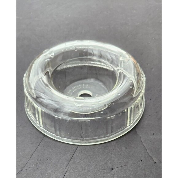 Hazel Atlas Queen Anne Glasbake Bundt Ring Oven Clear Glass Dish Mold Vintage - Picture 5 of 13